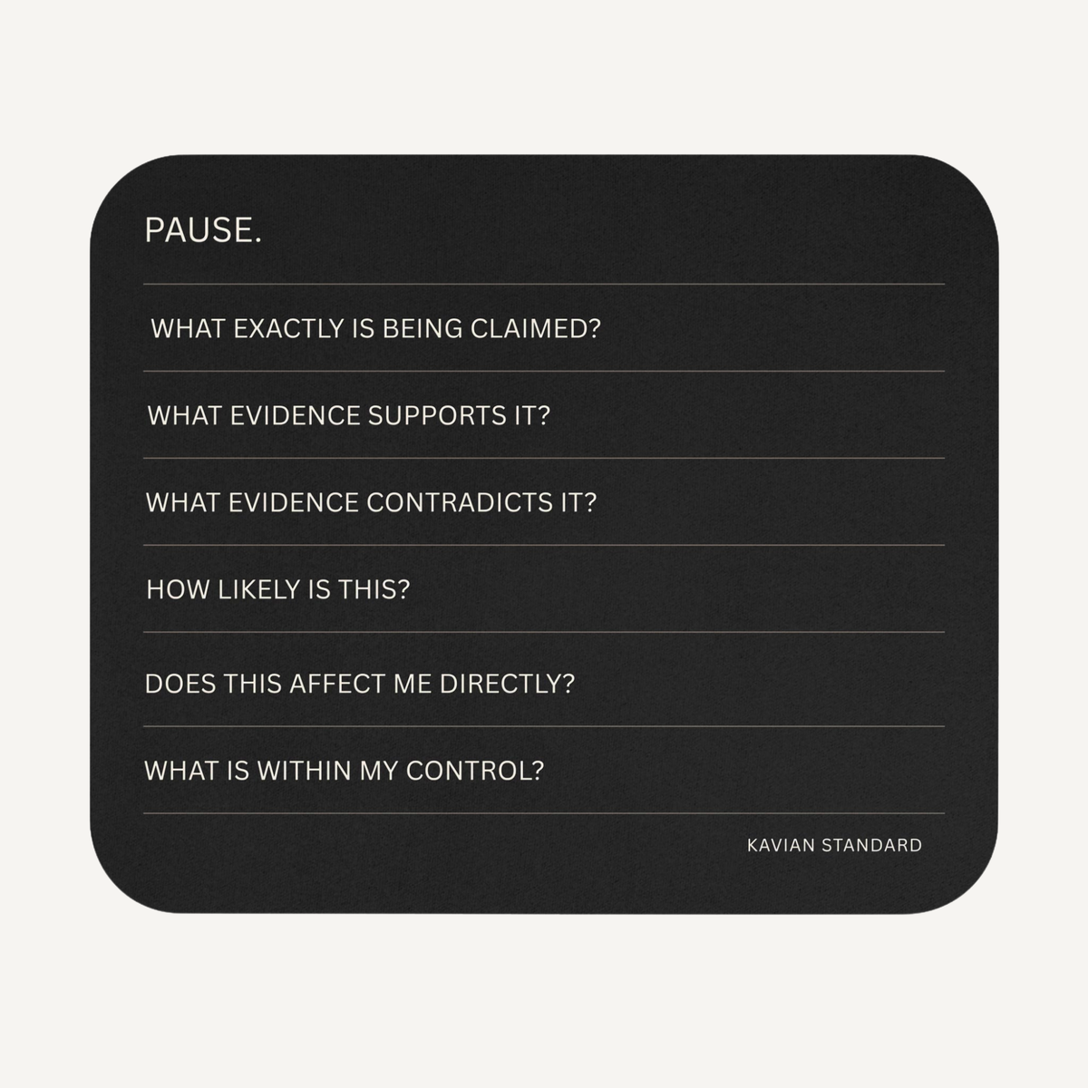 Signal Check Mouse Pad