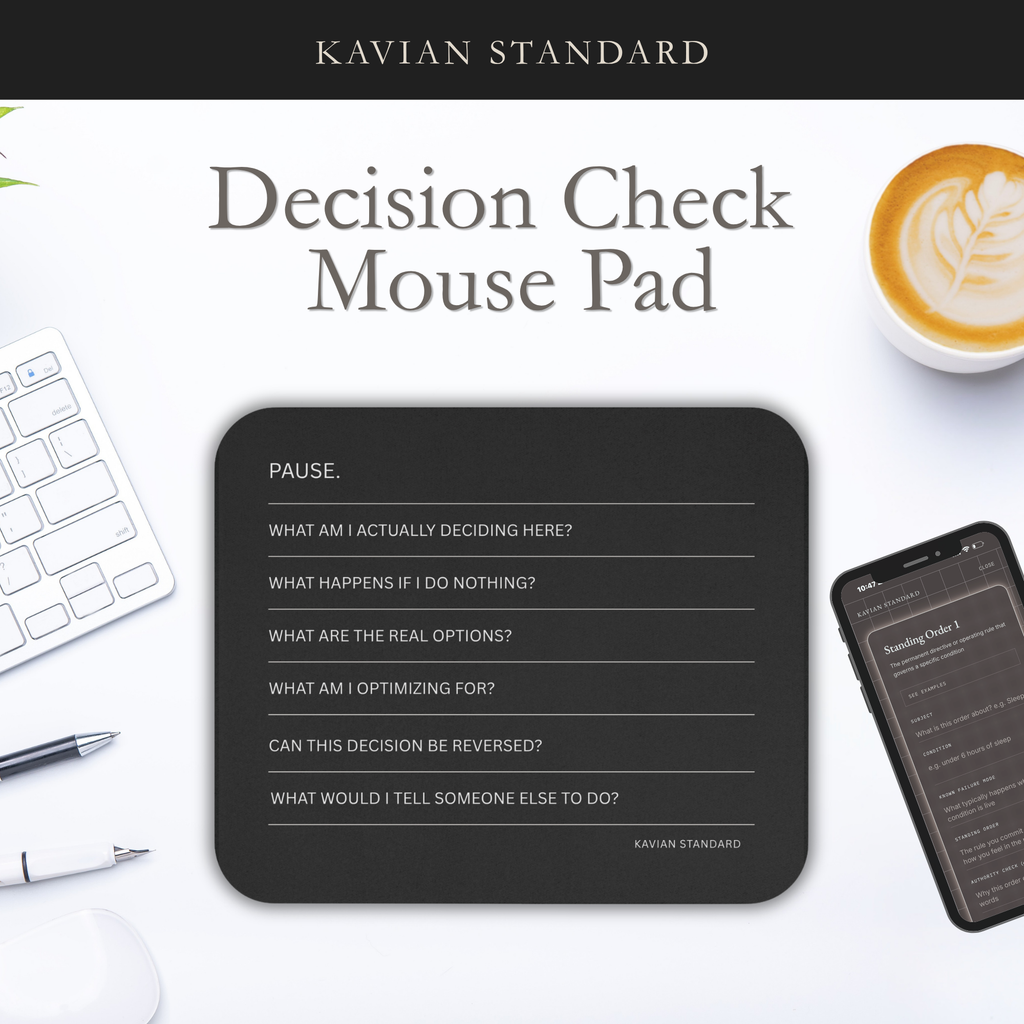 Decision Check Mouse Pad